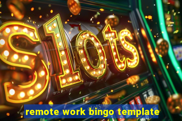 remote work bingo template