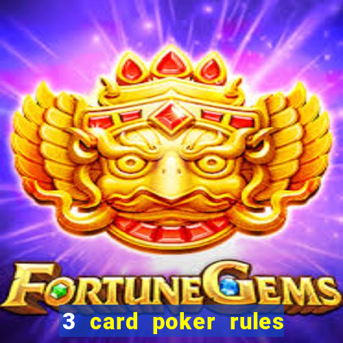 3 card poker rules in casino