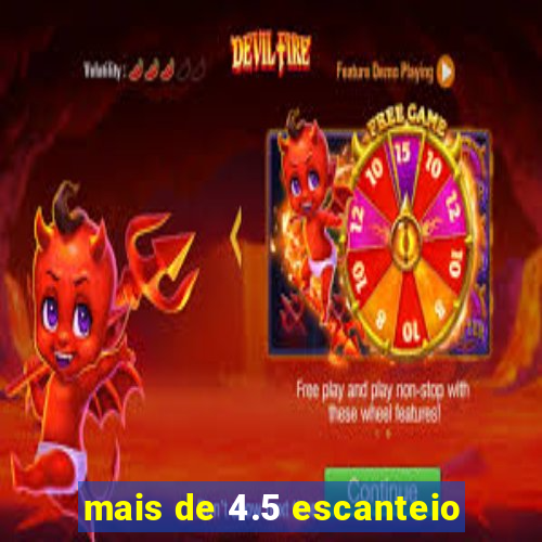 mais de 4.5 escanteio