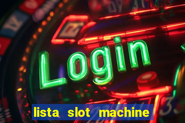 lista slot machine da bar