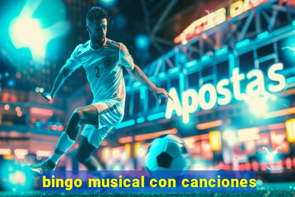 bingo musical con canciones