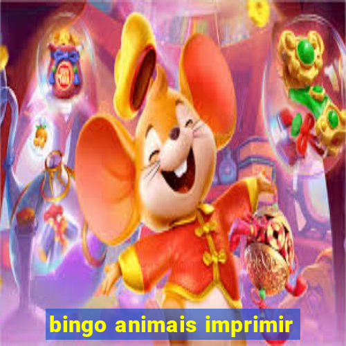 bingo animais imprimir