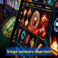 bingo animais imprimir