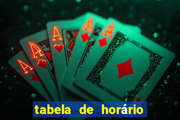 tabela de horário do fortune tiger