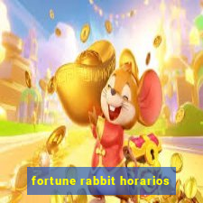 fortune rabbit horarios