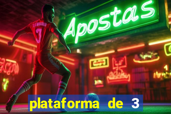 plataforma de 3 reais cassino