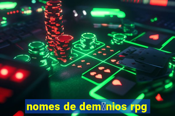 nomes de dem么nios rpg