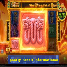 poorly rabbit Informational