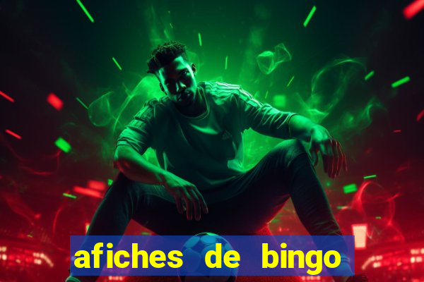 afiches de bingo para editar