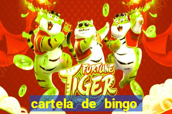 cartela de bingo pra imprimir