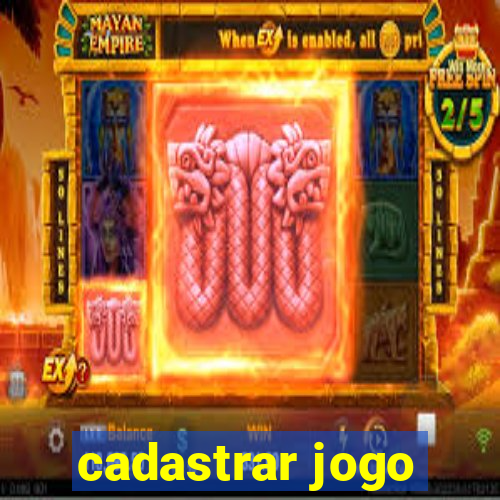 cadastrar jogo