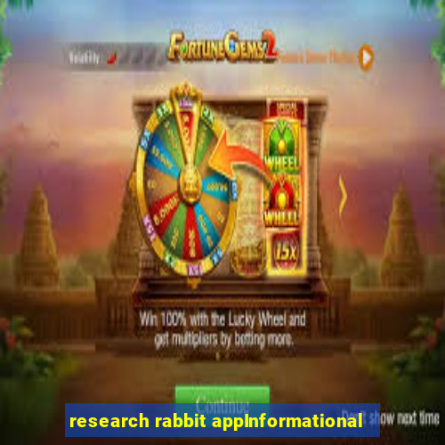 research rabbit appInformational