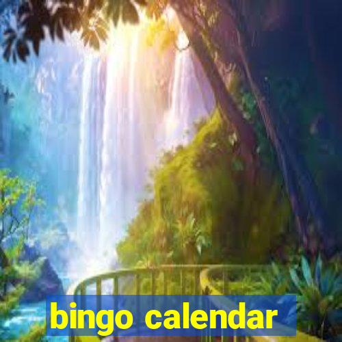 bingo calendar