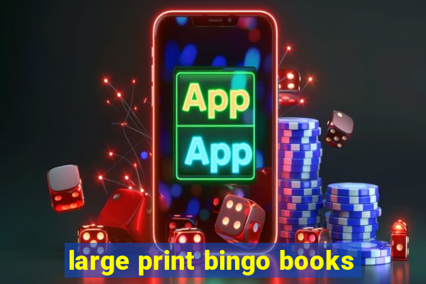 large print bingo books