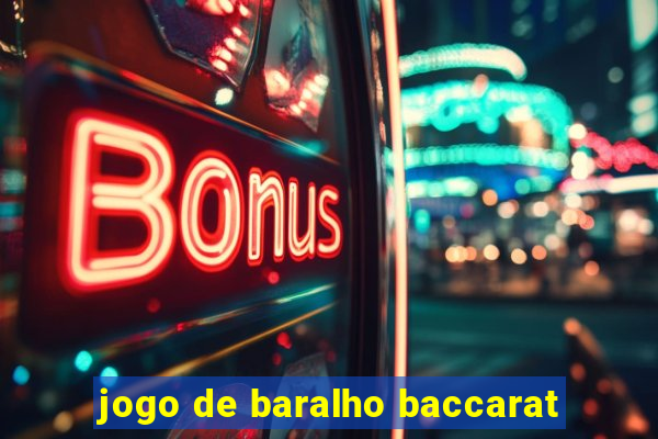 jogo de baralho baccarat