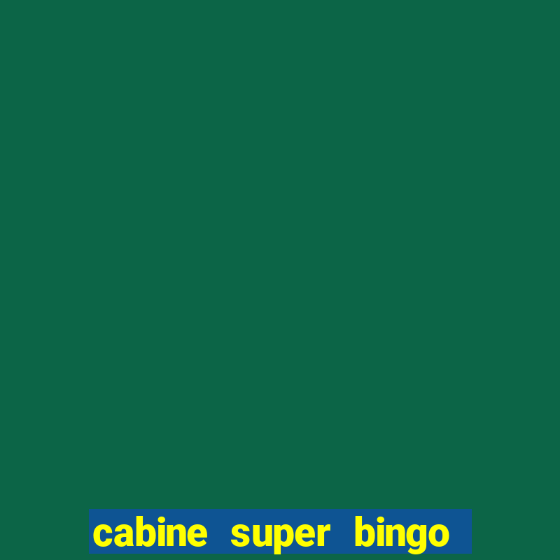 cabine super bingo interna msc