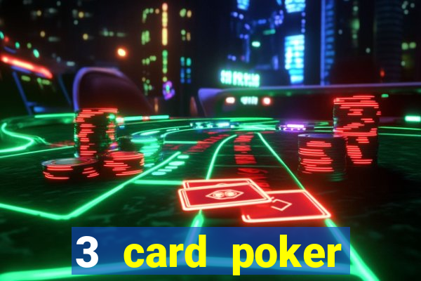 3 card poker casino odds