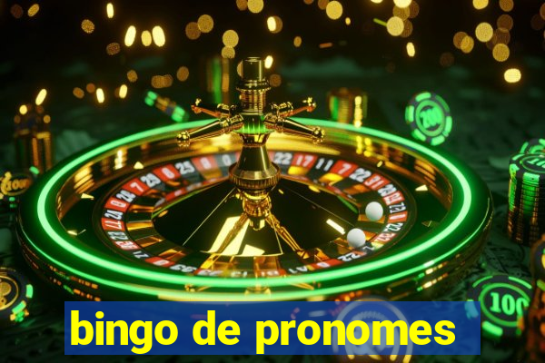 bingo de pronomes