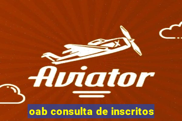 oab consulta de inscritos