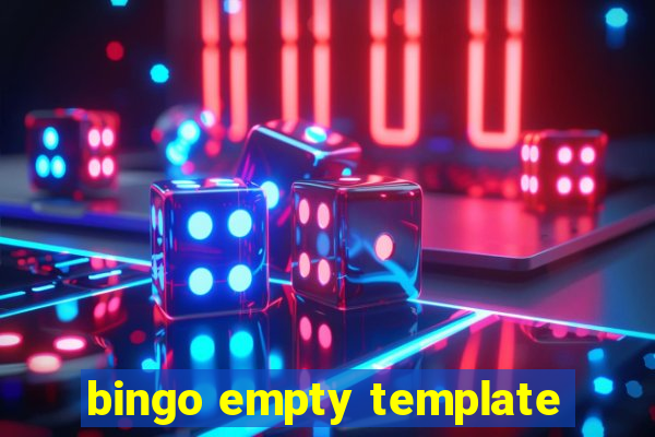 bingo empty template