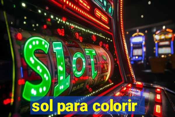 sol para colorir