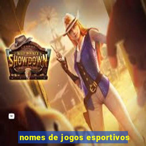 nomes de jogos esportivos