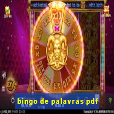 bingo de palavras pdf