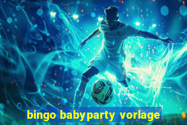 bingo babyparty vorlage