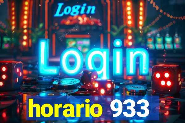 horario 933