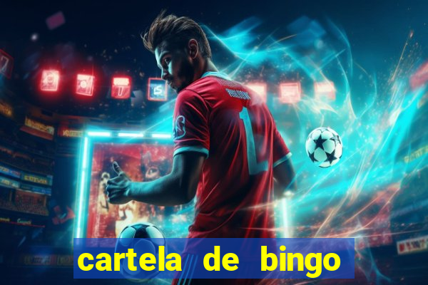 cartela de bingo para preencher