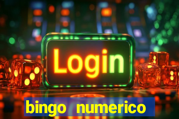 bingo numerico educa??o infantil