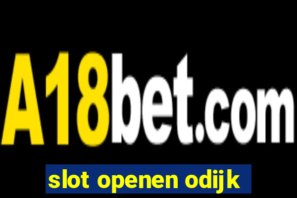 slot openen odijk