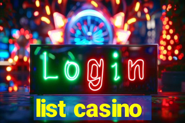 list casino