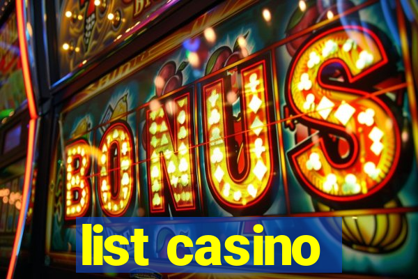 list casino