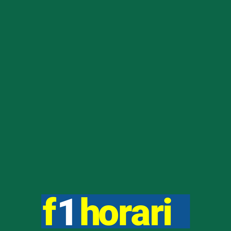 f1 horari