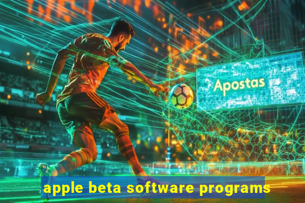 apple beta software programs