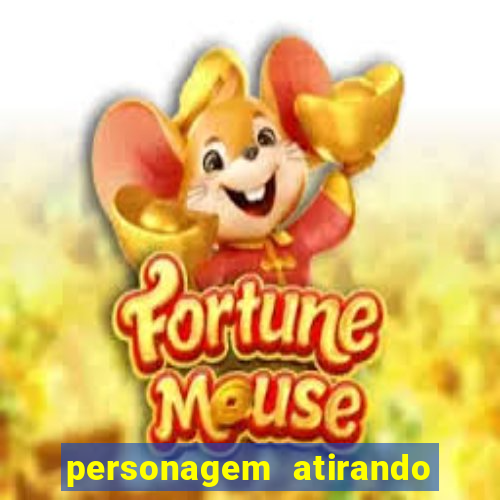 personagem atirando uma pedra num pássaro