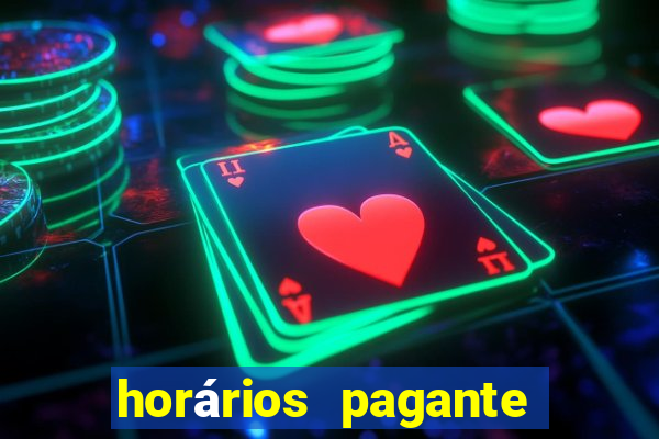 horários pagante fortune tiger