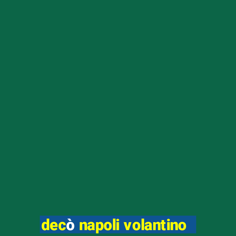 decò napoli volantino