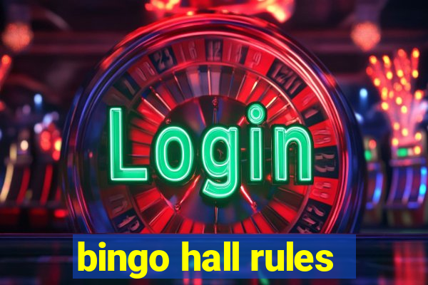 bingo hall rules