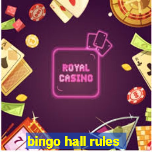 bingo hall rules