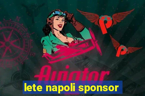 lete napoli sponsor