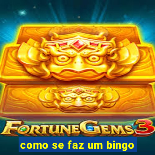 como se faz um bingo