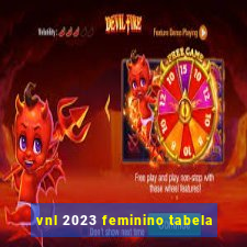 vnl 2023 feminino tabela