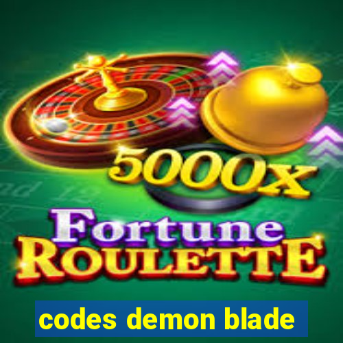 codes demon blade