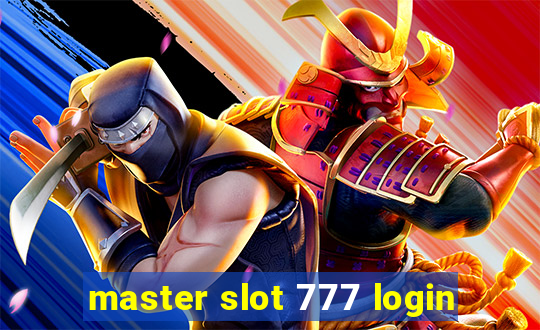 master slot 777 login