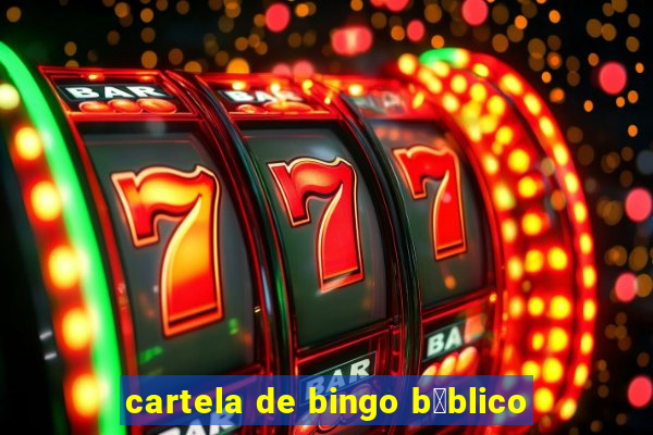 cartela de bingo b铆blico