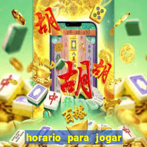 horario para jogar fortune coelho