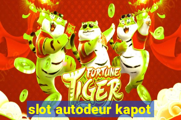 slot autodeur kapot