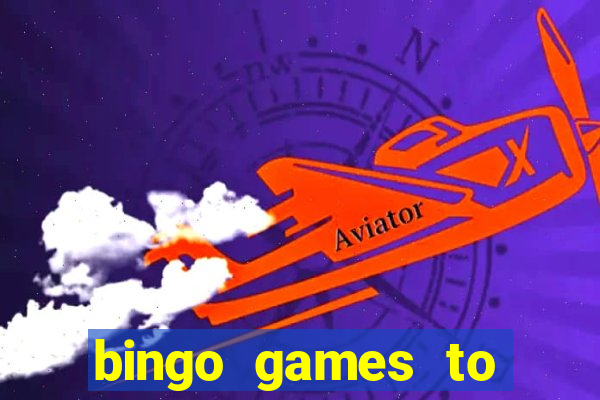 bingo games to play at home